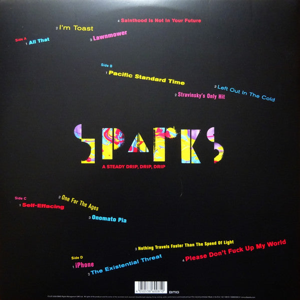 Sparks : A Steady Drip, Drip, Drip (2xLP, Album, 180)