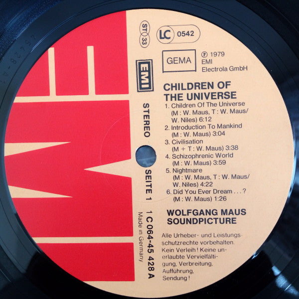 Wolfgang Maus Soundpicture* : Children Of The Universe (LP, Album)