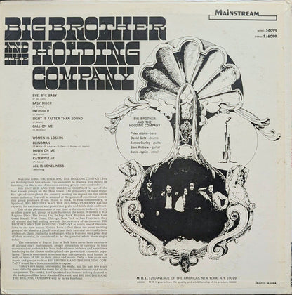 Big Brother & The Holding Company : Big Brother & The Holding Company (LP, Album, Abb)