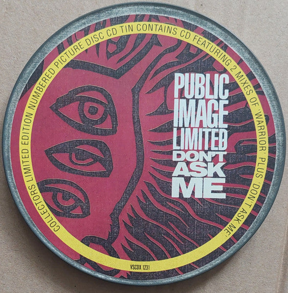 Public Image Limited : Don't Ask Me (CD, Single, Ltd, Tin)