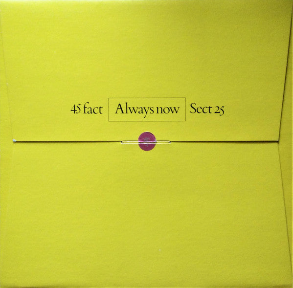 Section 25 : Always Now (LP, Album)