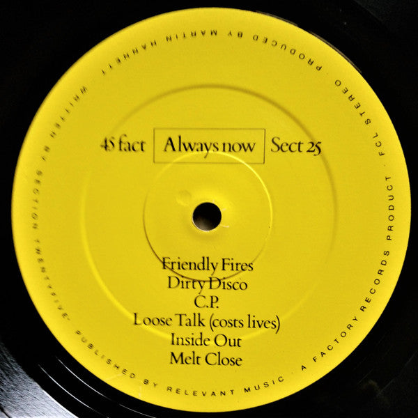 Section 25 : Always Now (LP, Album)