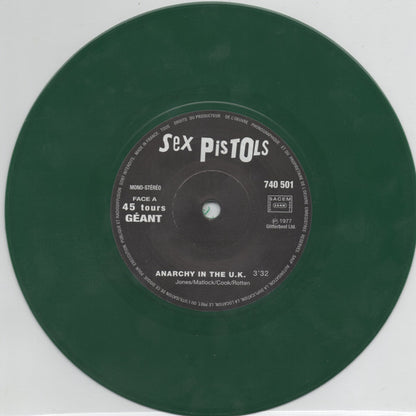 Sex Pistols : Anarchy In The UK (7", RE, Gre)
