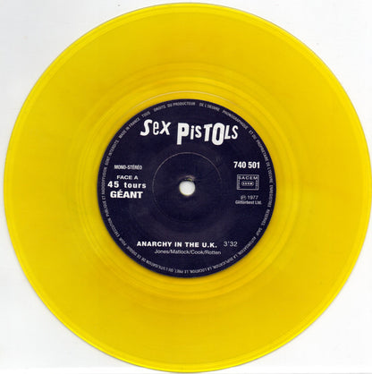 Sex Pistols : Anarchy In The UK (7", RE, Yel)