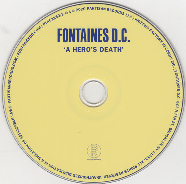 Fontaines D.C. : A Hero's Death (CD, Album)