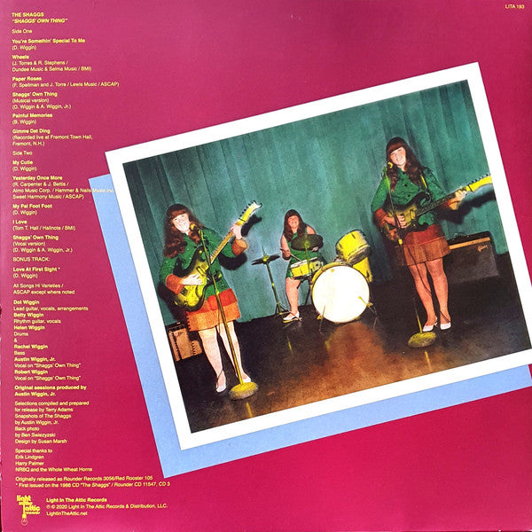 The Shaggs : "Shaggs' Own Thing" (LP, Album, RE, RM)