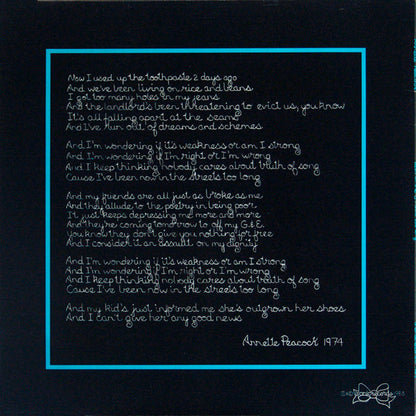 Annette Peacock : Been In The Streets Too Long (LP, Album)