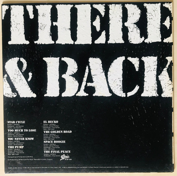 Jeff Beck : There & Back (LP, Album, Promo)