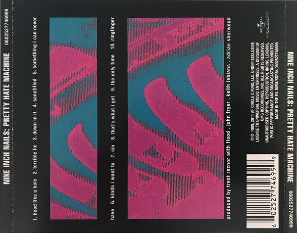 Nine Inch Nails : Pretty Hate Machine (CD, Album, RE, Son)