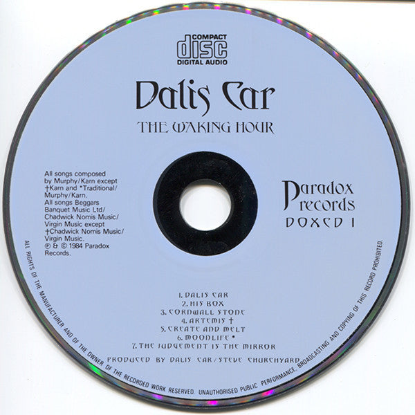 Dalis Car : The Waking Hour (CD, Album, Blu)