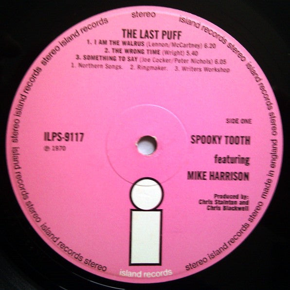 Spooky Tooth Featuring Mike Harrison (2) : The Last Puff (LP, Album)