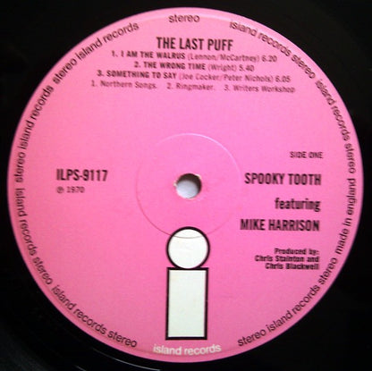 Spooky Tooth Featuring Mike Harrison (2) : The Last Puff (LP, Album)