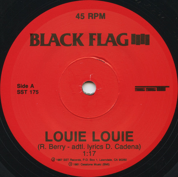 Black Flag : Louie Louie (7", Single, RE, Sma)