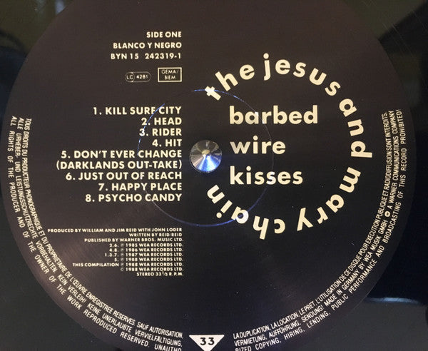 The Jesus And Mary Chain : Barbed Wire Kisses (B-Sides And More) (LP, Comp, © P)