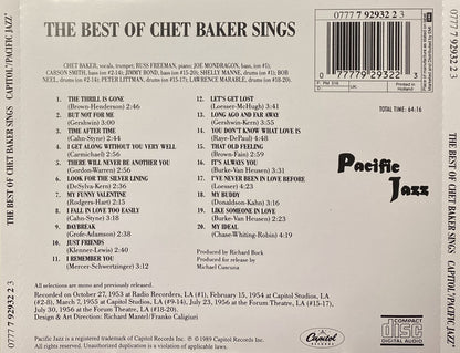 Chet Baker : The Best Of Chet Baker Sings (Let's Get Lost) (CD, Comp, RE)