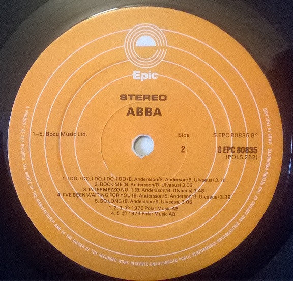 ABBA : ABBA (LP, Album, RP, Ora)