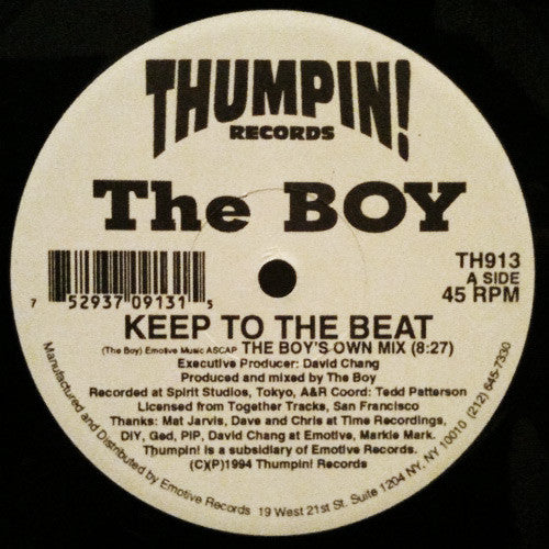 The Boy : Keep To The Beat (12")