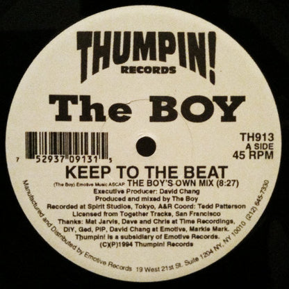 The Boy : Keep To The Beat (12")