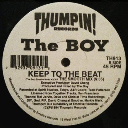 The Boy : Keep To The Beat (12")