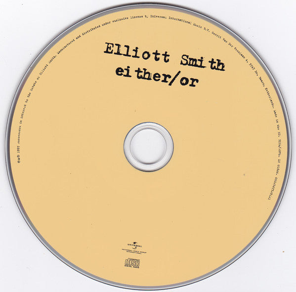 Elliott Smith : Either / Or (CD, Album, RP)