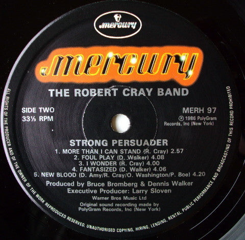 Robert Cray : Strong Persuader (LP, Album)