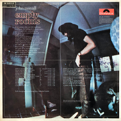 John Mayall : Empty Rooms (LP, Album)