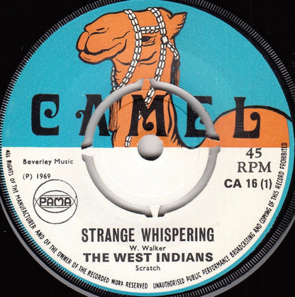 The West Indians / Carl Dawkins : Strange Whispering / Hard To Handle (7")