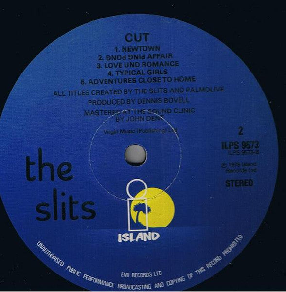 The Slits : Cut LP, Album (VG+ / VG+) - Dig Vinyl