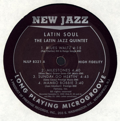 The Latin Jazz Quintet* : Latin Soul (LP, Album, RE)