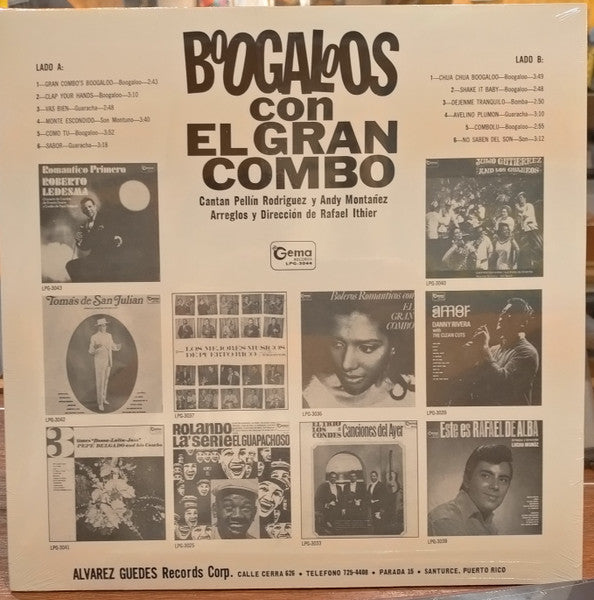 El Gran Combo : Boogaloos Con El Gran Combo (LP, Album, RE)