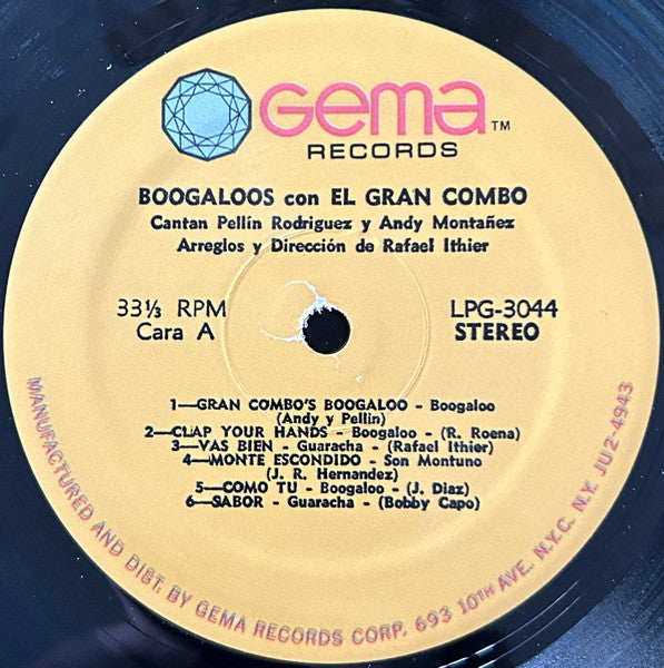 El Gran Combo : Boogaloos Con El Gran Combo (LP, Album, RE)