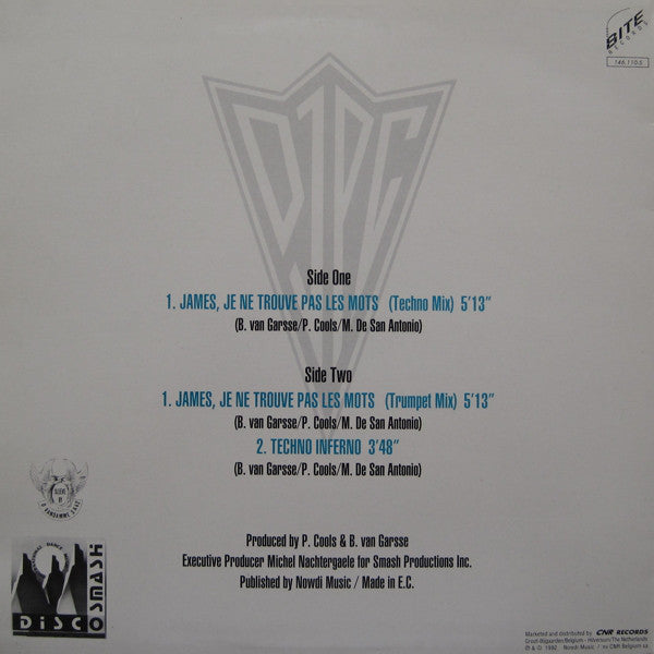 DJPC : James, Je Ne Trouve Pas Les Mots (12")