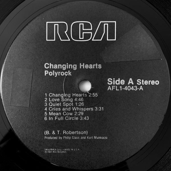 Polyrock : Changing Hearts (LP, Album)