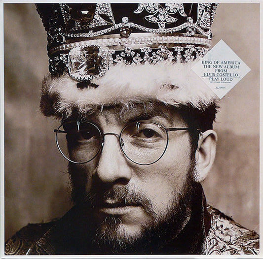 The Costello Show Featuring The Attractions And The Confederates : King Of America (LP, Album)