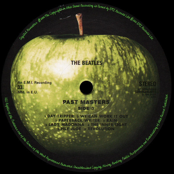 The Beatles : Past Masters 2xLP, Comp, Mono, RE, RM, 180 (M / M