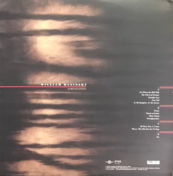 William Basinski : Lamentations (2xLP, Album, Ltd, Pea)
