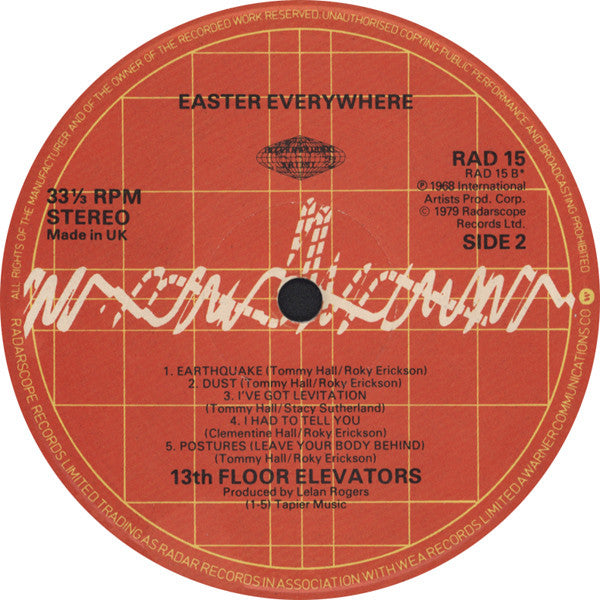 13th Floor Elevators : Easter Everywhere (LP, Album, RE)
