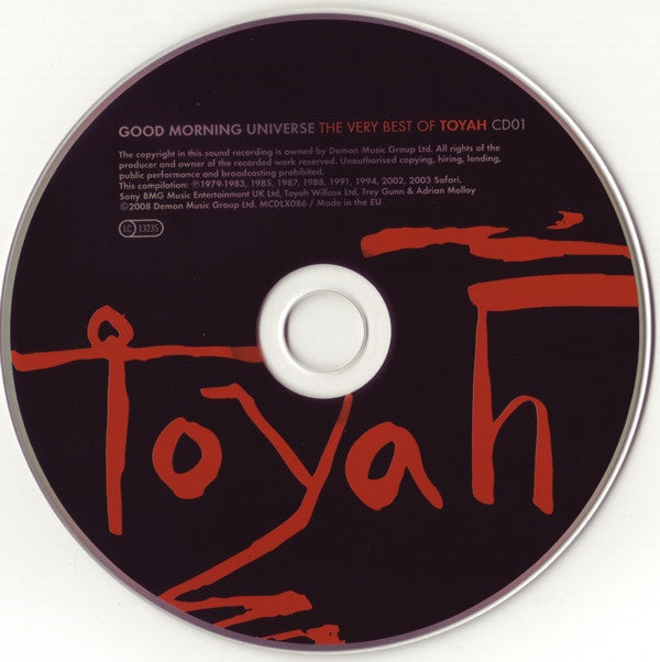 Toyah : Good Morning Universe (The Very Best Of Toyah) (2xCD, Comp, RM)