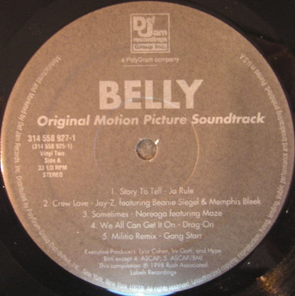 Various : Belly - Original Motion Picture Soundtrack (2xLP, Comp)