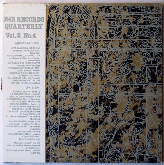 Various : Rē Records Quarterly Vol. 2 No. 4 (LP)