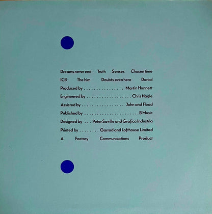 New Order : Movement (LP, Album, A2 )