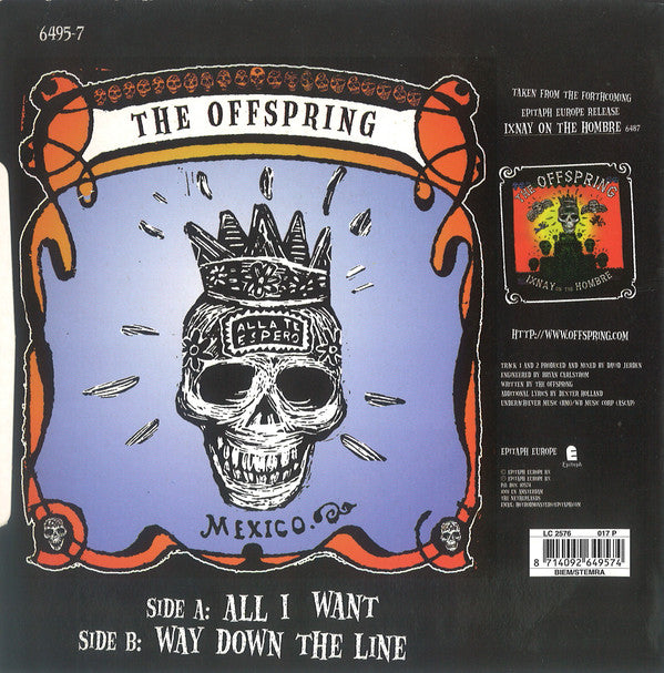 The Offspring : All I Want (7", Gre)