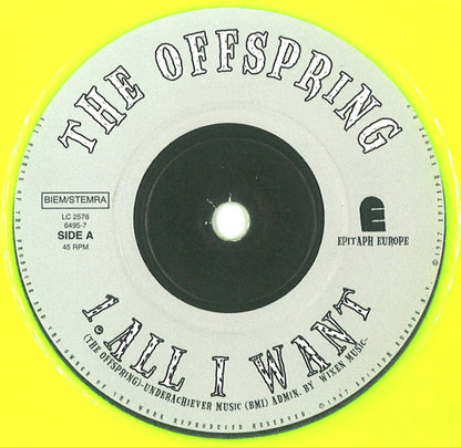 The Offspring : All I Want (7", Gre)