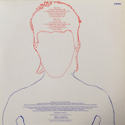 David Bowie = デビッド・ボウイー* : Aladdin Sane = アラディン・セイン (LP, Album, RE)