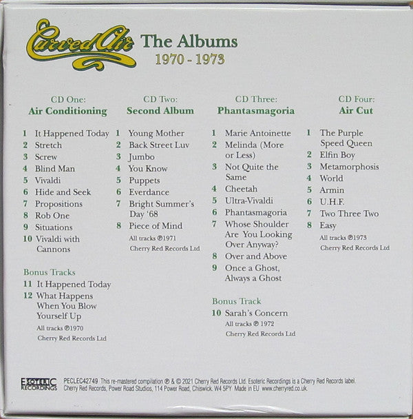 Curved Air : The Albums 1970-1973 (Box, Comp + CD, Album, RE, RM + CD, Album, RE, RM )