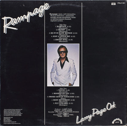 Larry Page Orchestra : Rampage (LP, Album)