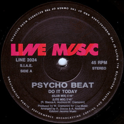 Psycho Beat : Do It Today (12")