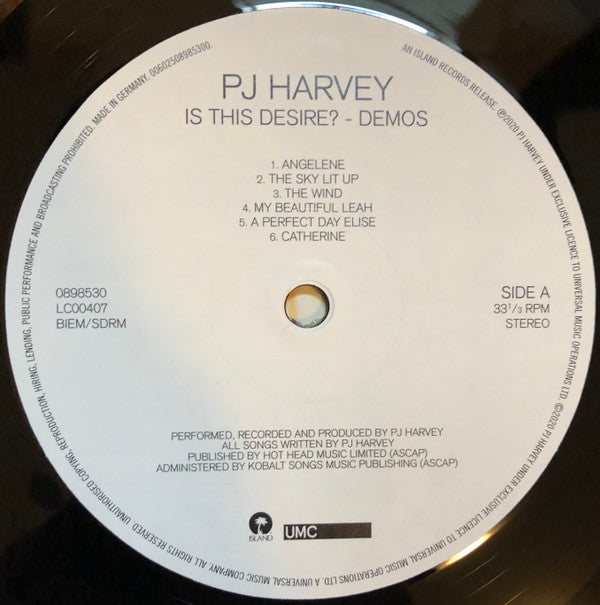 PJ Harvey : Is This Desire? - Demos (LP, Album)