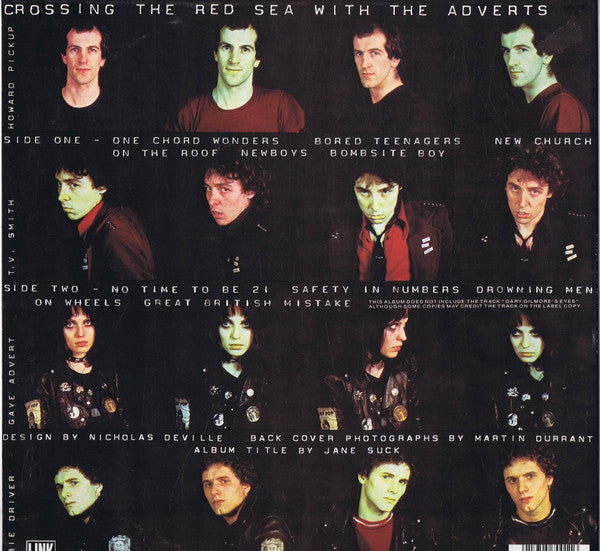 The Adverts : Crossing The Red Sea With The Adverts (LP, RE, Cle)