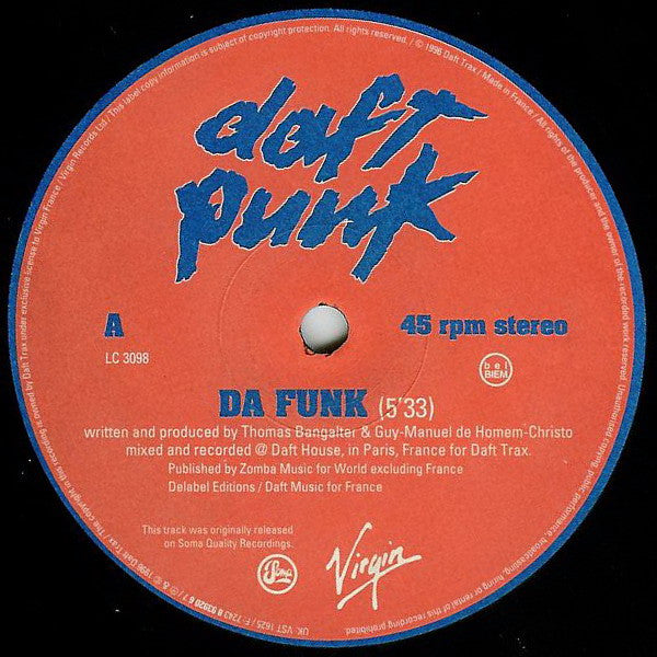 Daft Punk : Da Funk (12")